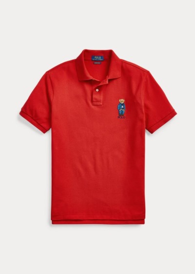 Men's Polo Ralph Lauren Custom Slim Fit Bear Polos | 154027VAE